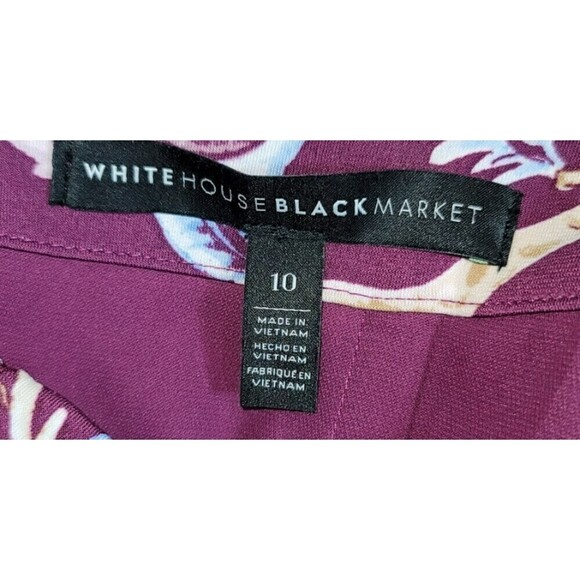 White House Black Market Floral Cold Shoulder - Size 10 - Picture 5 of 9